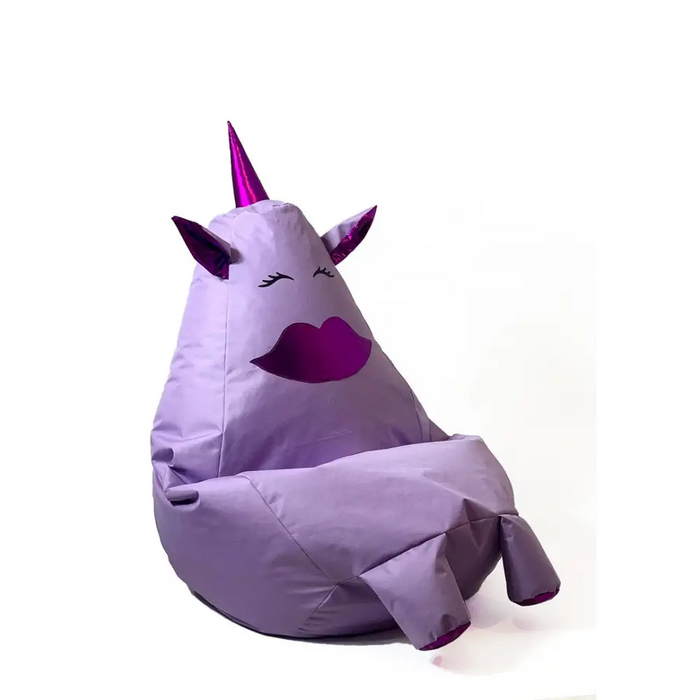 Sako bag pouffe Unicorn with mouth purple L 105 x 80 cm - Poufs for children/youthPUF-DZI<<<Poufs