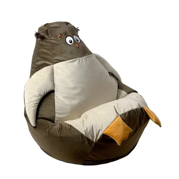 Sako sack pouffe Sowa brown-beige XL 130 x 90 cm - Poufs for children/youthPUF-DZI<<<Poufs and footrestsPUF<<<ActionPL