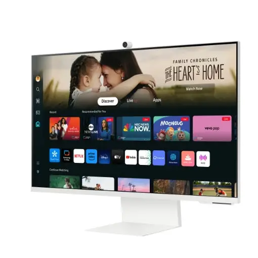 Samsung 32DM801 32’’ VA SMART 3840x2160 Bluetooth 4.2 WiFi 5 USB-C 65W 2xUSB 2xHDMI Speakers White - Monitors