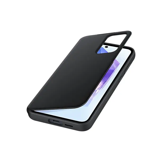 SAMSUNG A55 Smart View Wallet Case Black - Калъфи и чанти<<<Аксесоари за смартфони<<<Телеком и Преносими