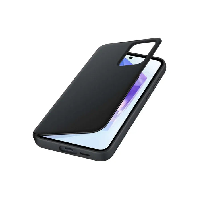 SAMSUNG A55 Smart View Wallet Case Black - Калъфи и чанти<<<Аксесоари за смартфони<<<Телеком и Преносими
