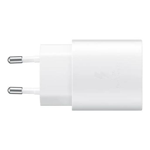 SAMSUNG Charger 25W Travel Adapter USB Type C without cable White - Зарядни устройства и Powerbank<<<Аксесоари за