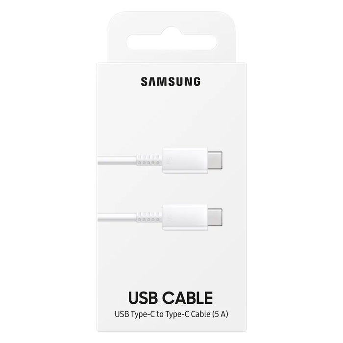 Samsung EP-DN975BWEGWW USB-C - USB-C 5A 480Mb/s cable 1m - white - Cell phone cables<<<HurtelXML&&&Samsung