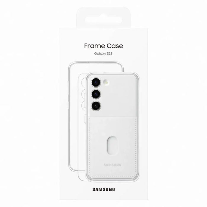 Samsung Frame Cover for Samsung Galaxy S23 case with interchangeable backs white (EF-MS911CWEGWW) - Cell phone cases