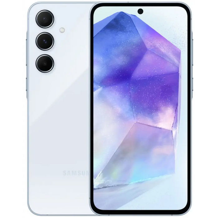 Samsung Galaxy A55 5G 16.8 cm (6.6’’) Hybrid Dual SIM Android 14 USB Type-C 8 GB 128 GB 5000 mAh Blue - Смартфони с