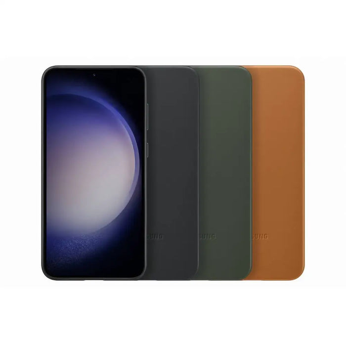 SAMSUNG GALAXY S23+ Leather cover Green - Калъфи и чанти<<<Аксесоари за смартфони<<<Телеком и Преносими