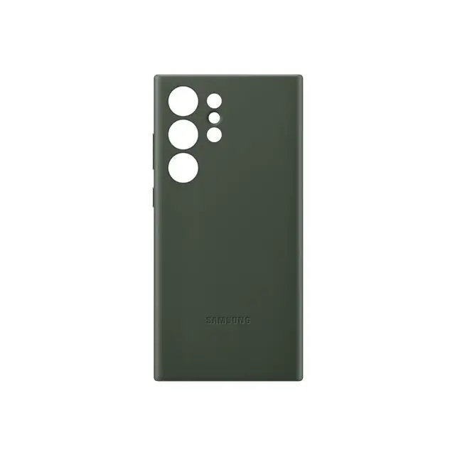 SAMSUNG GALAXY S23 Ultra Leather cover Green - Калъфи и чанти<<<Аксесоари за смартфони<<<Телеком и Преносими