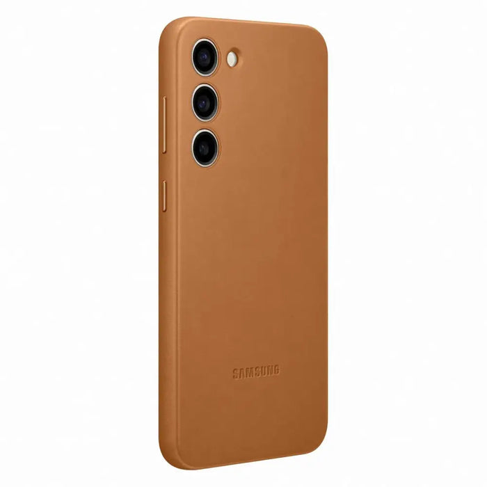 Samsung Leather Cover case for Samsung Galaxy S23+ genuine camel leather case (EF-VS916LAEGWW) - Cell phone cases