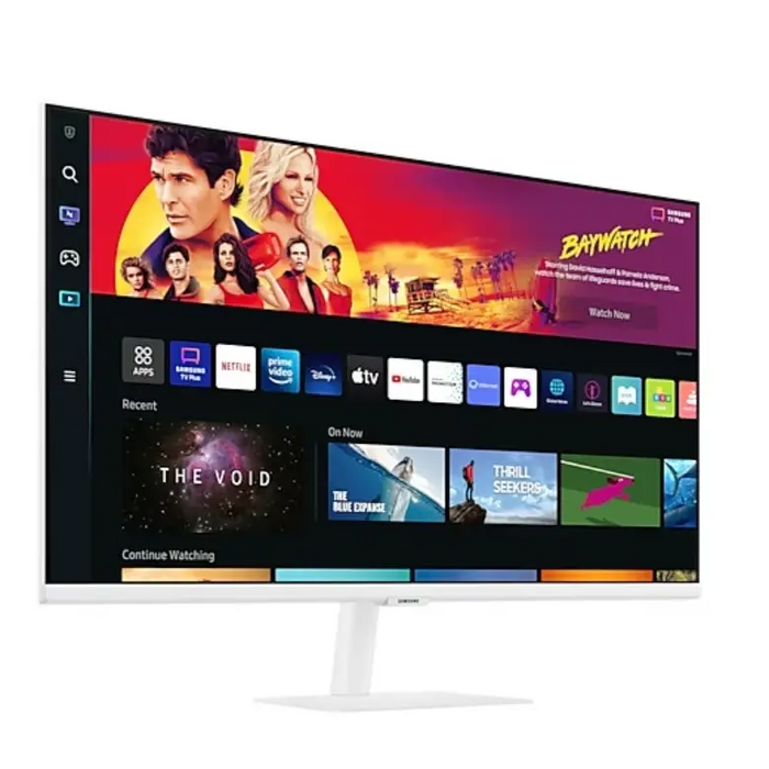 SAMSUNG M7 32inch Smart Monitor UHD VA Flat 60Hz 4ms 300cd/m2 3000:1 White - Потребителски монитори<<<Дисплеи<<<Аудио