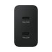 Samsung Power Adapter Duo EP-T5020XBEGEU network charger 2x USB-C 50W - black - Cell phone USB