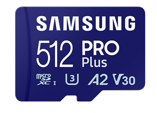 Samsung PRO Plus memory card microSDXC UHS-I 512GB Adapter USB reader - Карти памет<<<Фото и видео