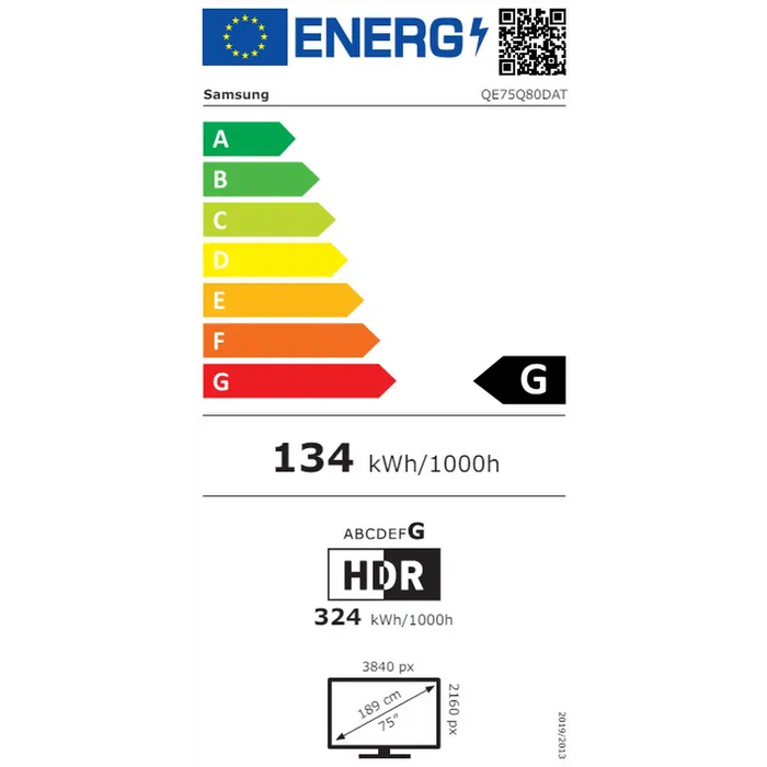 Samsung Q80D QE75Q80DATXXH TV 190.5 cm (75’’) 4K Ultra HD Smart TV Wi-Fi Silver - Телевизори<<<Телевизори<<<Аудио Видео