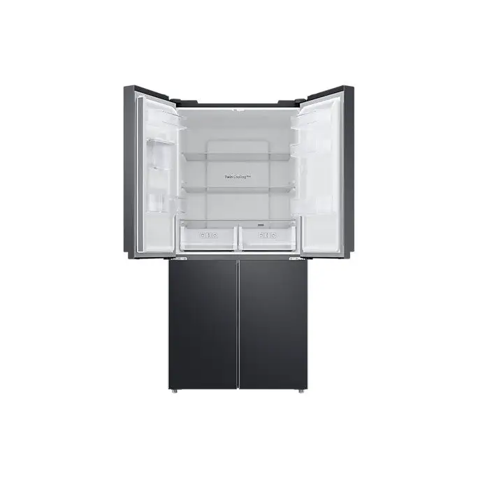 Samsung RF48A401EB4/EO side-by-side refrigerator Freestanding 488 L E Black - Freestanding refrigerator-freezers