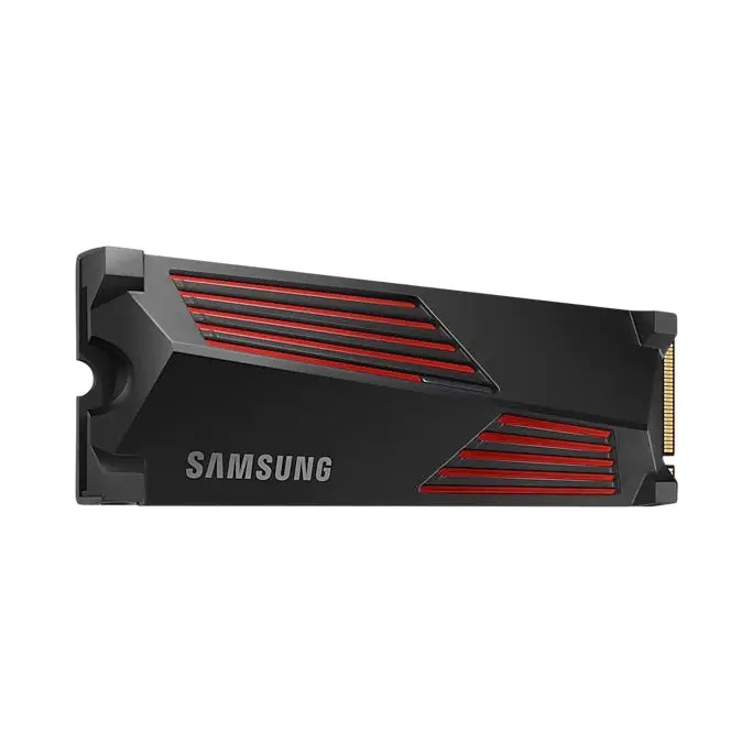 Samsung SSD 990 PRO 2TB Heatsink PCIe 4.0 NVMe 2.0 M.2 V-NAND 3-bit MLC 256-bit Encryption Read 7450 MB/s Write 6900