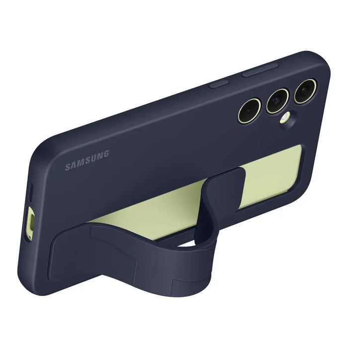 Samsung Standing Grip Case EF-GA556TBEGWW for Samsung Galaxy A55 with handle - blue-black - Cell phone cases