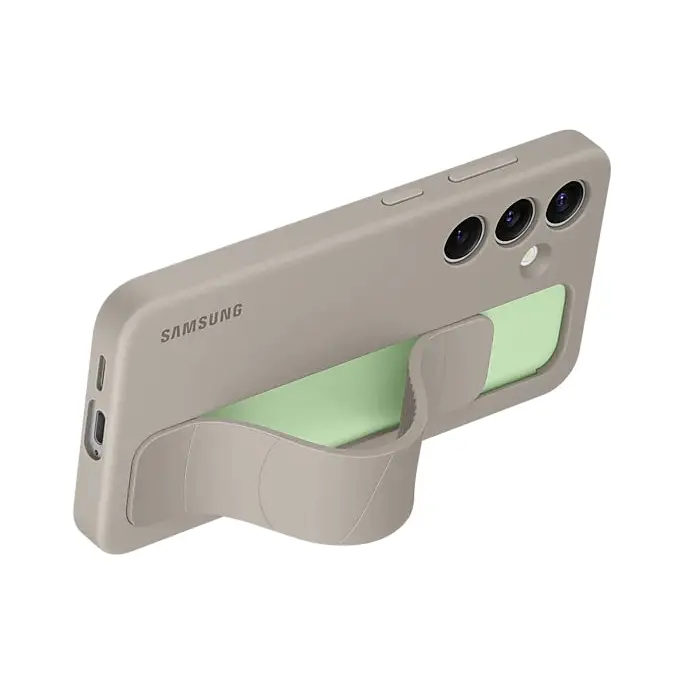 Samsung Standing Grip Case EF-GS921CUEGWW with holder / stand for Samsung Galaxy S24 - gray - Accessories<<<SAMSUNG