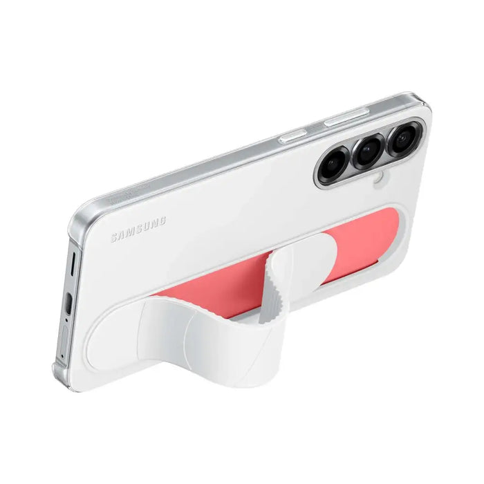 Samsung Standing Grip Case EF-GS936CWEGWW Silicone Case with Holder / Stand for Samsung Galaxy S25+ - White - Cell