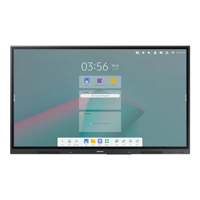 SAMSUNG WA75C Interactive Display 75inch UHD 4K 3840x2160 Multi Touch 8ms 400cd/m2 3x HDMI USB-C RJ45 WIFI OPS