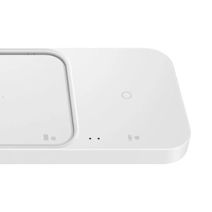 Samsung Wireless Charger Duo EP-P5400TWEGEU inductive charger 15W - white + mains charger + cable - Cell phone USB