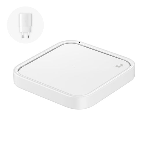 Samsung Wireless Charger Pad EP-P2400TWEGEU 15W inductive charger - white + mains charger - Cell phone USB