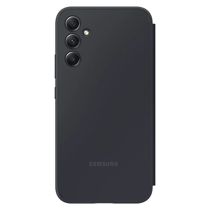 Samsung Smart View Wallet Case за Samsung Galaxy A34 5G Cover with Smart Flip Window Card Wallet Black (EF-ZA346CBEGWW)