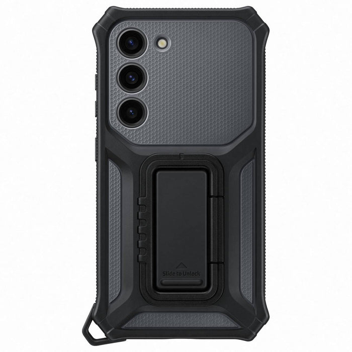 Samsung Rugged Gadget Case for Samsung Galaxy S23 Rugged Cover Ring Holder Stand gray (EF-RS911CBEGWW)