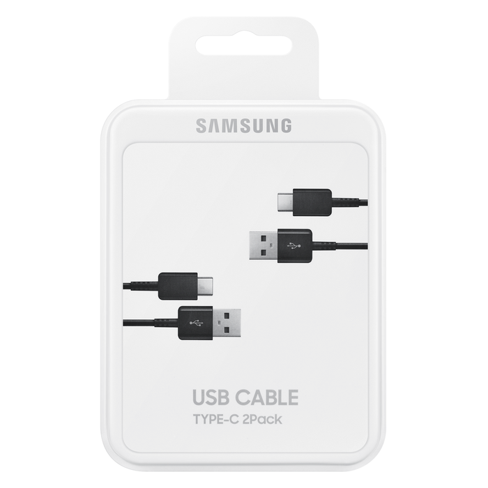 Samsung USB C cable 480Mbps 5A 1.5m (EP-DG930MBEGWW) - black (set of 2)