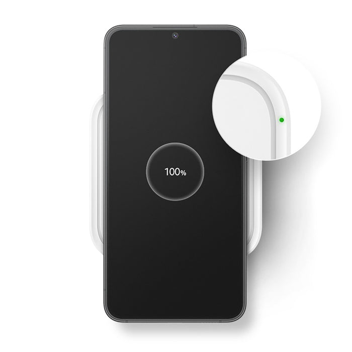 Samsung Wireless Charger Pad EP-P2400TWEGEU 15W inductive charger - white + mains charger