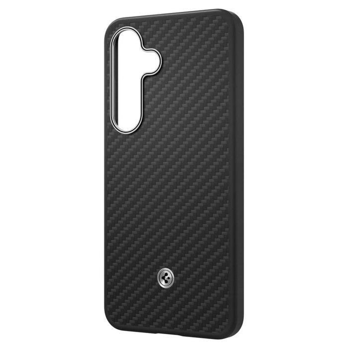 Spigen Enzo Aramid GP-FPS931PGABW Silicone Case with Built-in MagFit Ring for Samsung Galaxy S25 - Black