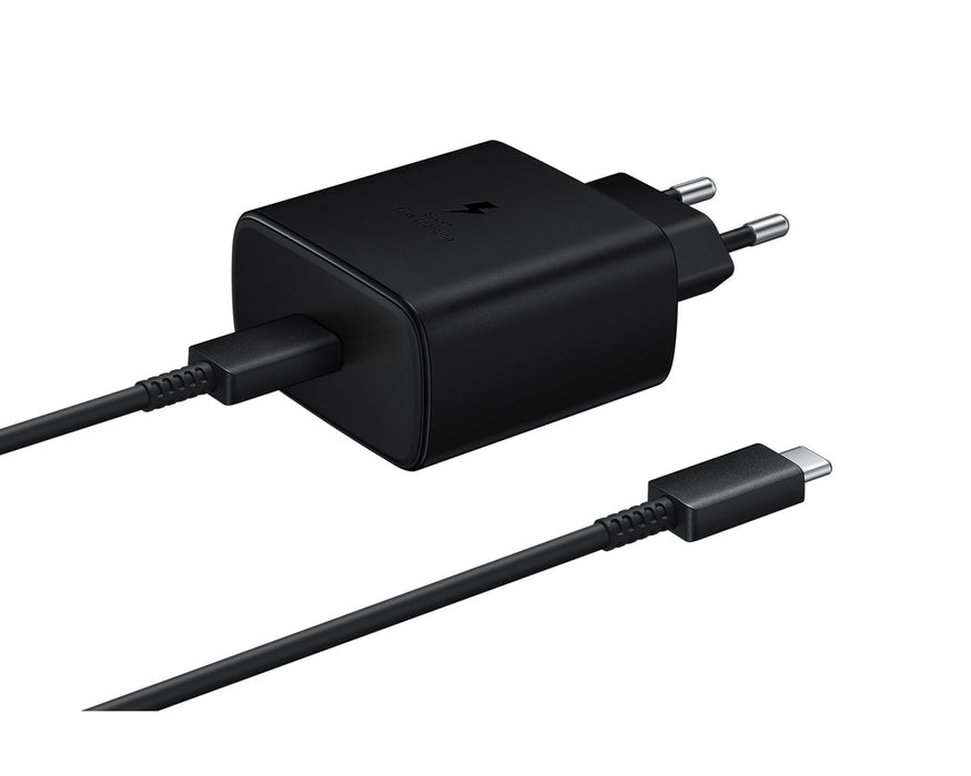 Samsung EP-TA845EWE 45W Wall Charger with USB-C Cable Samsung EP-DW767JWE 45W 1.8m (OOB Bulk - Replacement Packaging) - Black