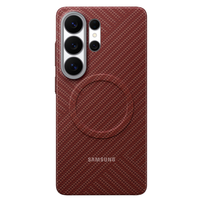 Samsung Carbon Magnet Case for Samsung Galaxy S26 Ultra, MagSafe Compatible - Red