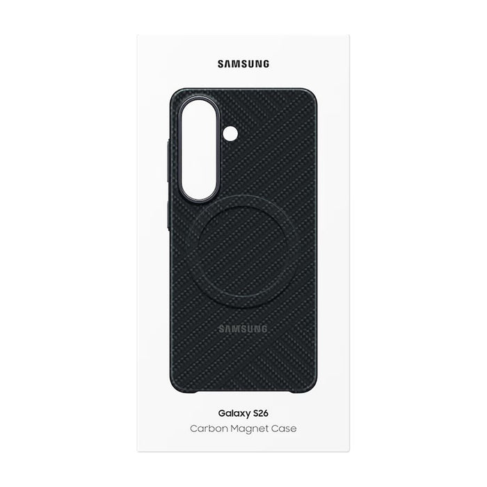 Samsung Carbon Magnet Case for Samsung Galaxy S26, compatible with MagSafe - black