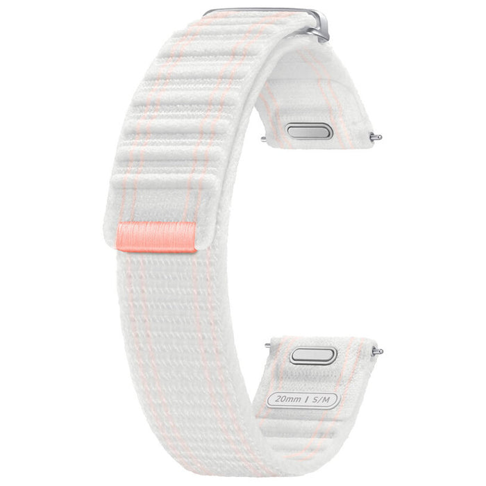 Samsung Galaxy Watch7 Fabric Band (S/M) Pink White