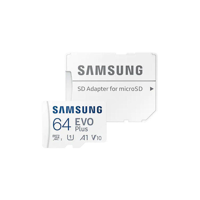 Memory card Samsung EVO Plus, microSDXC, UHS-I, 64GB, Adapter
