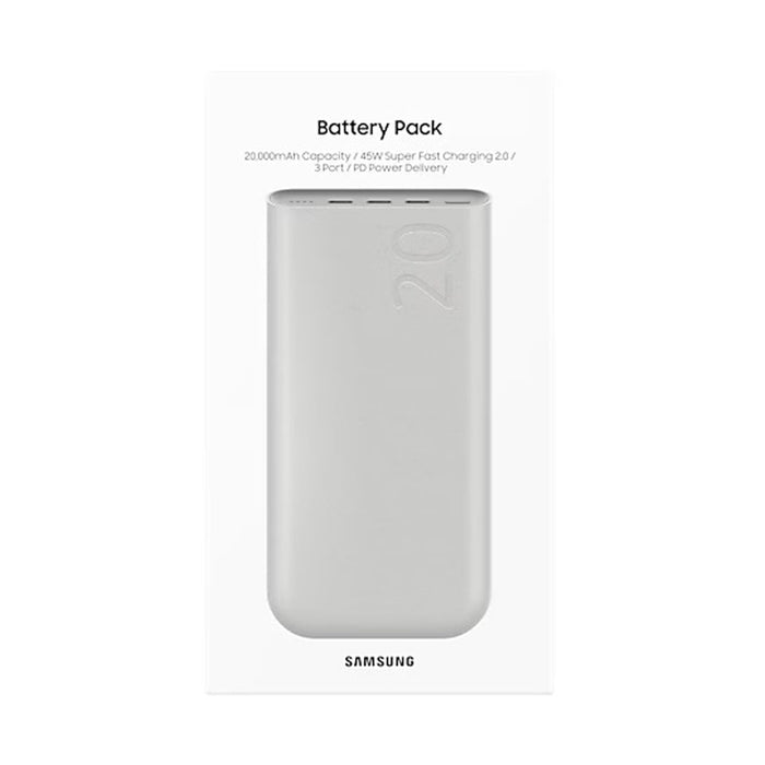 Powerbank Samsung EB-P4520XUEGEU 20000 mAh 3x USB-C 45W SFC - beige