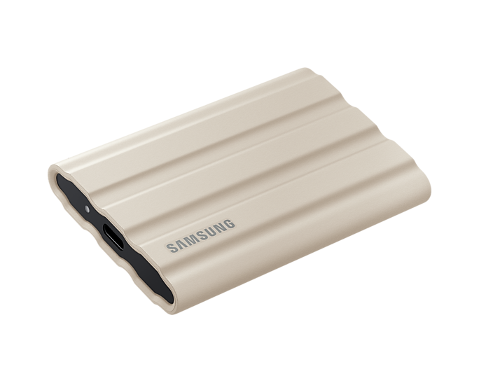 External SSD Samsung T7 Shield, 1TB USB-C, Beige