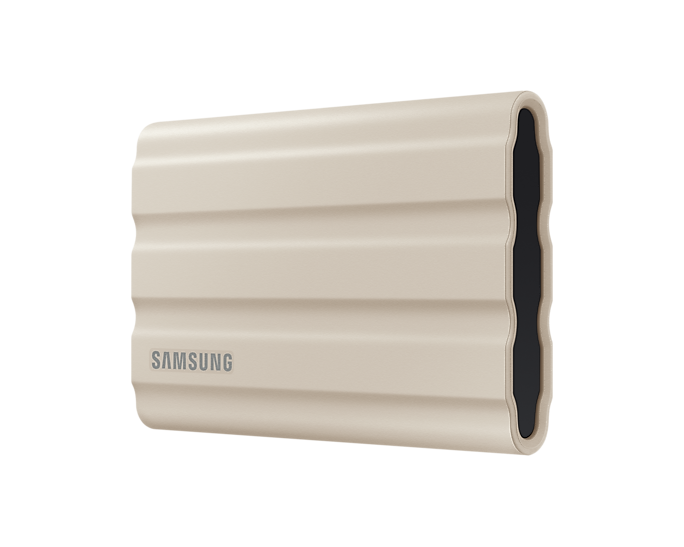 External SSD Samsung T7 Shield, 2TB USB-C, Beige