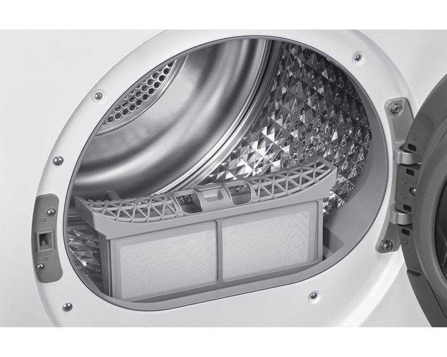 Dryer SAMSNUNG DV90DG52A0AELE, 9 kg, Hygiene Care, Wi-Fi, White
