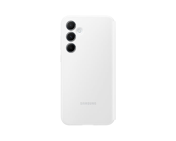 Samsung A55 Smart View Wallet Case White