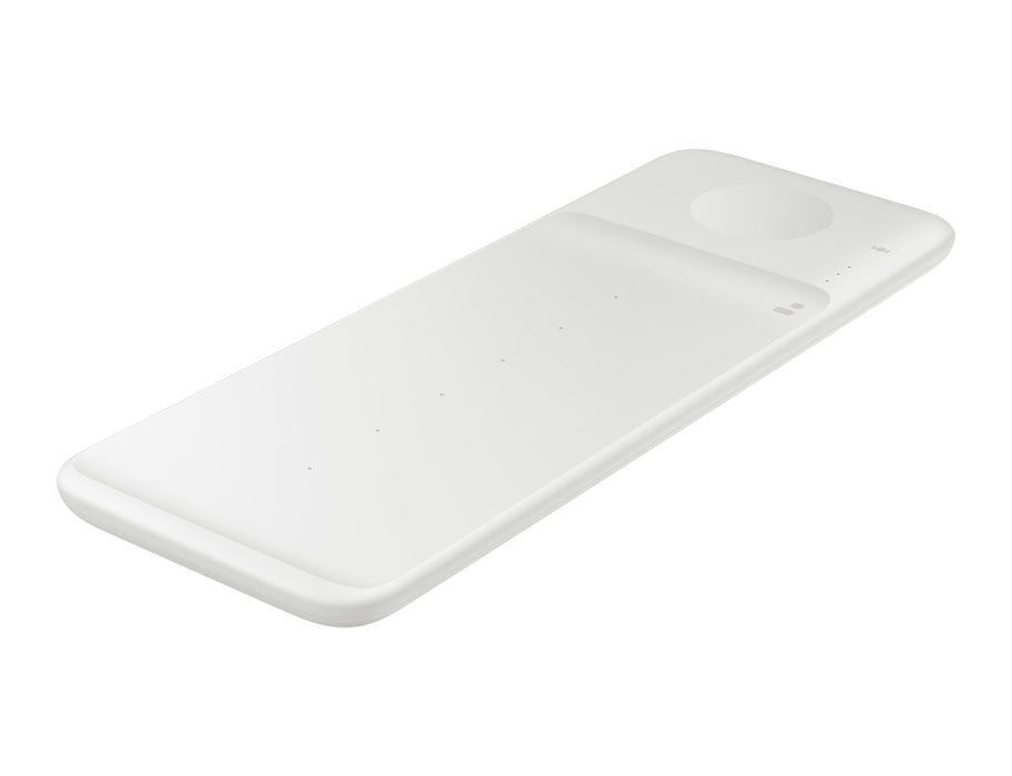 Samsung Trio EP-P6300TWEGEU 3in1 inductive charger for phone / Galaxy Watch / Buds - white + mains charger + cable