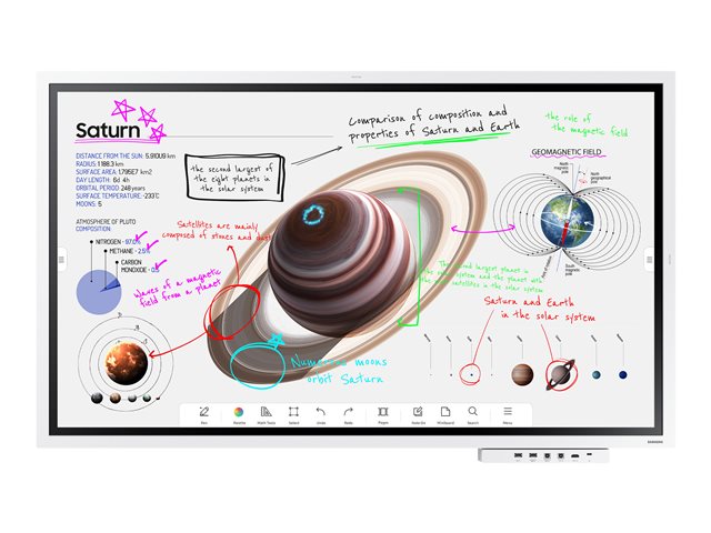 SAMSUNG Flip Pro Digital Flipboard 55inch 4K IR Touch HDMI USB LAN WiFi WPA2 Enterprise Bluetooth Tizen 6.5 SoC 2x10W 400x400