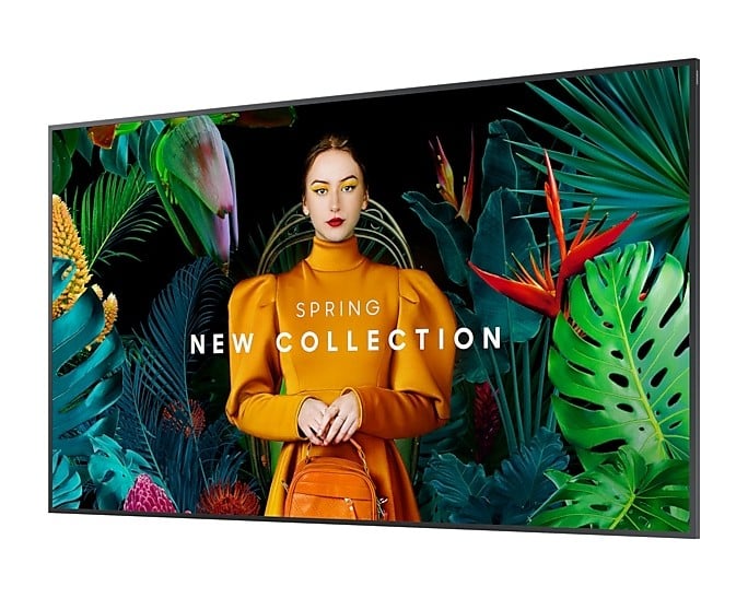 SAMSUNG 85inch UHD/4K 16:9 QM85C Slim-LED 500nits Speakers 2x10W black 3xHDMI 2.0 DP 1.2 USB 2.0 x 2 Ethernet WiFi Dualband BT