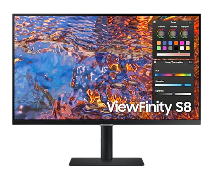 Samsung 27B800, 27" IPS LED, 60 Hz, 5 ms GTG, 3840x2160, 300 cd/m2, Flicker Free, PBP, PIP, USB-C 90W, 3xUSB 3.0, Display Port 1.4, 2xHDMI 2.2, Black