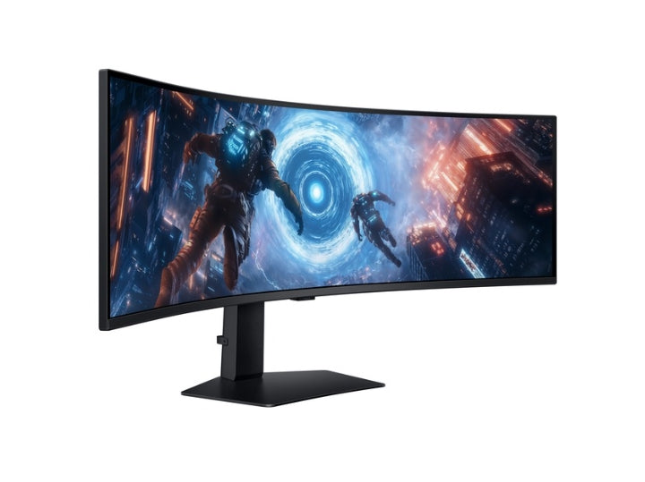Samsung LS49FG910, 49" Odyssey G9 GAMING VA Curved OLED, 1000R, 144Hz, Smart. 32:9, 5120 x 1440, Display Port , HDMI,Micro HDMI, USB Hub, Silver