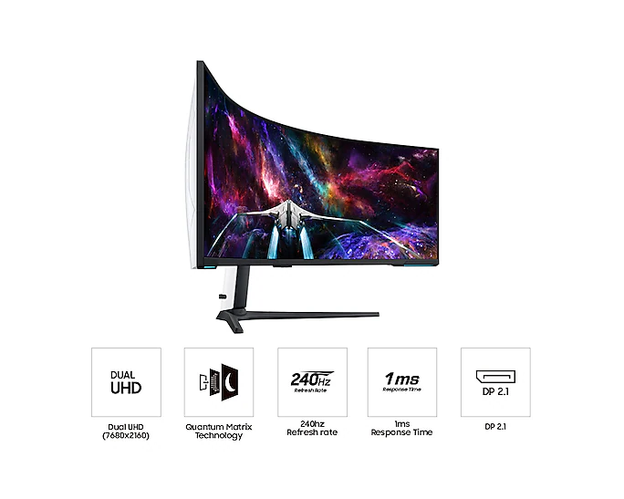 Monitor Samsung Odyssey Neo G9 57" Mini-LED Quantum Dot, 240 Hz, 1ms