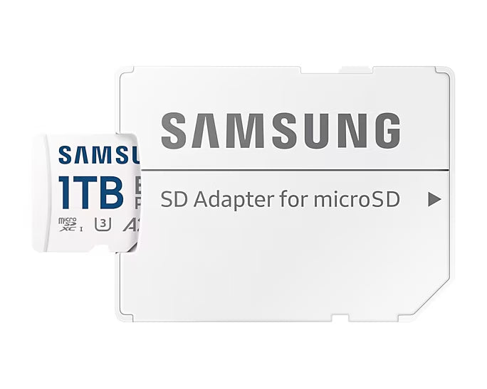 Samsung 1TB micro SD Card EVO Plus with Adapter, UHS-I interface, Read Speed up to 160MB/s