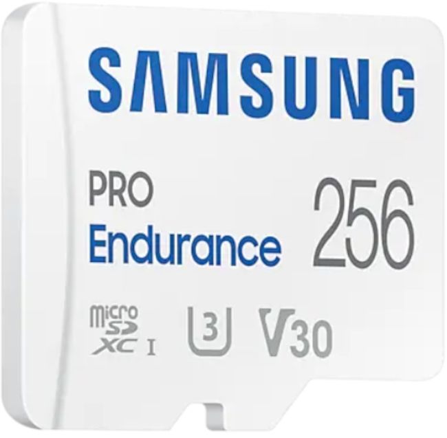 Memory card Samsung PRO Endurance, microSDXC, UHS-I, 256GB, Adapter