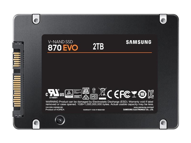 SSD SAMSUNG 870 EVO SATA 2.5", 2TB, SATA 6 Gb/s, MZ-77E2T0B/EU