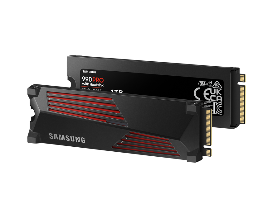 SSD SAMSUNG 990 PRO with Heatsink, 1TB, M.2 Type 2280, MZ-V9P1T0CW