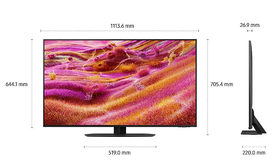 Samsung 50" 50QN90F Neo QLED Ultra HD 4K Mini LED Smart HDR 120Hz (Up to 165Hz) Model 2025 Black
